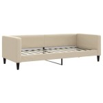 vidaXL Pat de zi, crem, 80x200 cm, material textil vidaXL Pat de zi, crem, 80x200 cm, material textil