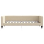 vidaXL Pat de zi, crem, 80x200 cm, material textil vidaXL Pat de zi, crem, 80x200 cm, material textil