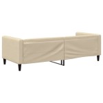vidaXL Pat de zi, crem, 80x200 cm, material textil vidaXL Pat de zi, crem, 80x200 cm, material textil