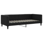 vidaXL Pat de zi, negru, 90x200 cm, material textil vidaXL Pat de zi, negru, 90x200 cm, material textil
