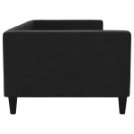 vidaXL Pat de zi, negru, 90x200 cm, material textil vidaXL Pat de zi, negru, 90x200 cm, material textil