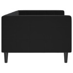 vidaXL Pat de zi, negru, 90x190 cm, catifea vidaXL Pat de zi, negru, 90x190 cm, catifea