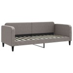 vidaXL Pat de zi, gri taupe, 80x200 cm, material textil