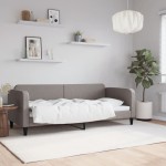 vidaXL Pat de zi, gri taupe, 80x200 cm, material textil