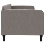 vidaXL Pat de zi, gri taupe, 80x200 cm, material textil