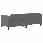 vidaXL Pat de zi, gri închis, 90x200 cm, material textil