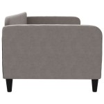 vidaXL Pat de zi, gri taupe, 90x200 cm, material textil