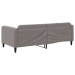 vidaXL Pat de zi, gri taupe, 90x200 cm, material textil