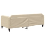 vidaXL Pat de zi, crem, 90x200 cm, material textil vidaXL Pat de zi, crem, 90x200 cm, material textil