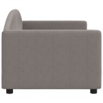 vidaXL Pat de zi, gri taupe, 80x200 cm, material textil