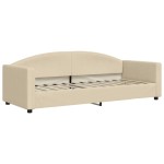 vidaXL Pat de zi, crem, 80x200 cm, material textil vidaXL Pat de zi, crem, 80x200 cm, material textil