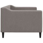 vidaXL Pat de zi, gri taupe, 80x200 cm, material textil