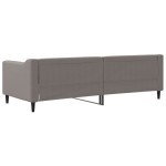 vidaXL Pat de zi, gri taupe, 80x200 cm, material textil