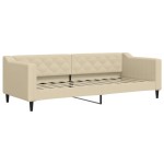 vidaXL Pat de zi, crem, 80x200 cm, material textil vidaXL Pat de zi, crem, 80x200 cm, material textil