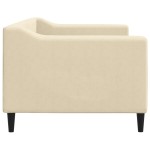 vidaXL Pat de zi, crem, 80x200 cm, material textil vidaXL Pat de zi, crem, 80x200 cm, material textil