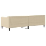 vidaXL Pat de zi, crem, 80x200 cm, material textil vidaXL Pat de zi, crem, 80x200 cm, material textil