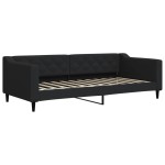 vidaXL Pat de zi, negru, 90x200 cm, material textil vidaXL Pat de zi, negru, 90x200 cm, material textil