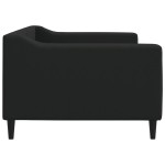 vidaXL Pat de zi, negru, 90x200 cm, material textil vidaXL Pat de zi, negru, 90x200 cm, material textil