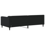 vidaXL Pat de zi, negru, 90x200 cm, material textil vidaXL Pat de zi, negru, 90x200 cm, material textil