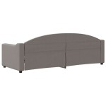 vidaXL Pat de zi, gri taupe, 80x200 cm, material textil