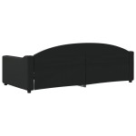 vidaXL Pat de zi, negru, 90x200 cm, material textil vidaXL Pat de zi, negru, 90x200 cm, material textil