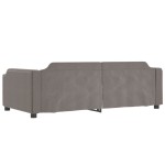 vidaXL Pat de zi, gri taupe, 80x200 cm, material textil