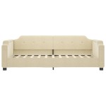 vidaXL Pat de zi, crem, 80x200 cm, material textil vidaXL Pat de zi, crem, 80x200 cm, material textil