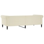vidaXL Pat de zi, crem, 80x200 cm, piele ecologică vidaXL Pat de zi, crem, 80x200 cm, piele ecologică