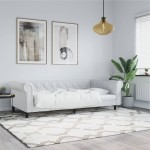 vidaXL Pat de zi, alb, 100x200 cm, piele ecologică vidaXL Pat de zi, alb, 100x200 cm, piele ecologică