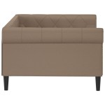 vidaXL Pat de zi, cappuccino, 100x200 cm, piele ecologică vidaXL Pat de zi, cappuccino, 100x200 cm, piele ecologică