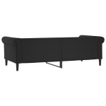 vidaXL Pat de zi, negru, 90x190 cm, piele ecologică vidaXL Pat de zi, negru, 90x190 cm, piele ecologică