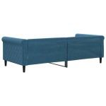 vidaXL Pat de zi, albastru, 90x200 cm, catifea vidaXL Pat de zi, albastru, 90x200 cm, catifea