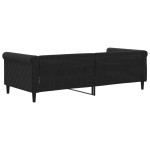 vidaXL Pat de zi, negru, 90x200 cm, catifea vidaXL Pat de zi, negru, 90x200 cm, catifea
