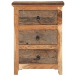 vidaXL Dulap lateral, 55x33x75 cm, lemn masiv de acacia