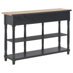 vidaXL Măsuță consolă, negru, 110x30x76 cm, lemn prelucrat vidaXL Măsuță consolă, negru, 110x30x76 cm, lemn prelucrat