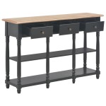 vidaXL Măsuță consolă, negru, 110x30x76 cm, lemn prelucrat vidaXL Măsuță consolă, negru, 110x30x76 cm, lemn prelucrat