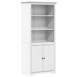 vidaXL Bibliotecă "BODO", alb, 82x40x173 cm, lemn masiv de pin vidaXL Bibliotecă "BODO", alb, 82x40x173 cm, lemn masiv de pin