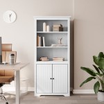 vidaXL Bibliotecă "BODO", alb, 82x40x173 cm, lemn masiv de pin vidaXL Bibliotecă "BODO", alb, 82x40x173 cm, lemn masiv de pin