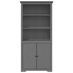 vidaXL Bibliotecă "BODO", gri, 82x40x173 cm, lemn masiv de pin vidaXL Bibliotecă "BODO", gri, 82x40x173 cm, lemn masiv de pin