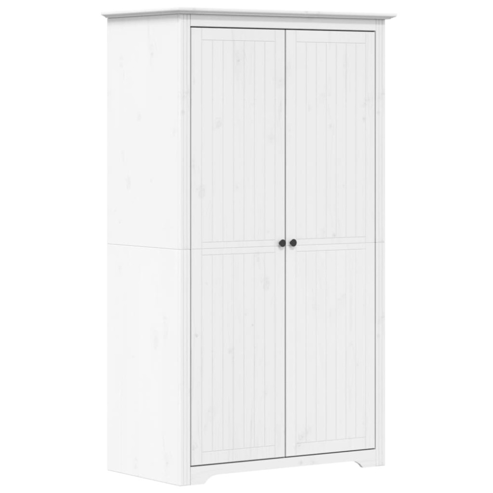 vidaXL Șifonier "BODO", alb, 99x53,5x173 cm, lemn masiv de pin