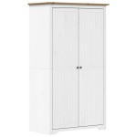 vidaXL Șifonier "BODO", alb & maro, 99x53,5x173 cm, lemn masiv de pin vidaXL Șifonier "BODO", alb & maro, 99x53,5x173 cm, lemn masiv de pin