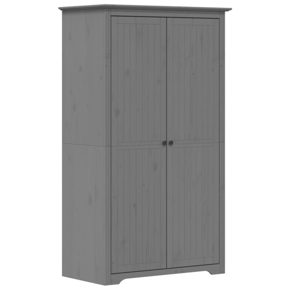 vidaXL Șifonier "BODO", gri, 99x53,5x173 cm, lemn masiv de pin