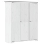 vidaXL Șifonier "BODO", alb, 146x53,5x173 cm, lemn masiv de pin vidaXL Șifonier "BODO", alb, 146x53,5x173 cm, lemn masiv de pin