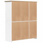 vidaXL Șifonier "BODO", alb & maro, 146x53,5x173 cm, lemn masiv de pin vidaXL Șifonier "BODO", alb & maro, 146x53,5x173 cm, lemn masiv de pin