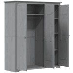 vidaXL Șifonier "BODO", gri, 146x53,5x173 cm, lemn masiv de pin vidaXL Șifonier "BODO", gri, 146x53,5x173 cm, lemn masiv de pin