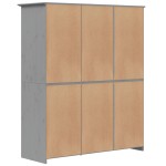 vidaXL Șifonier "BODO", gri, 146x53,5x173 cm, lemn masiv de pin vidaXL Șifonier "BODO", gri, 146x53,5x173 cm, lemn masiv de pin