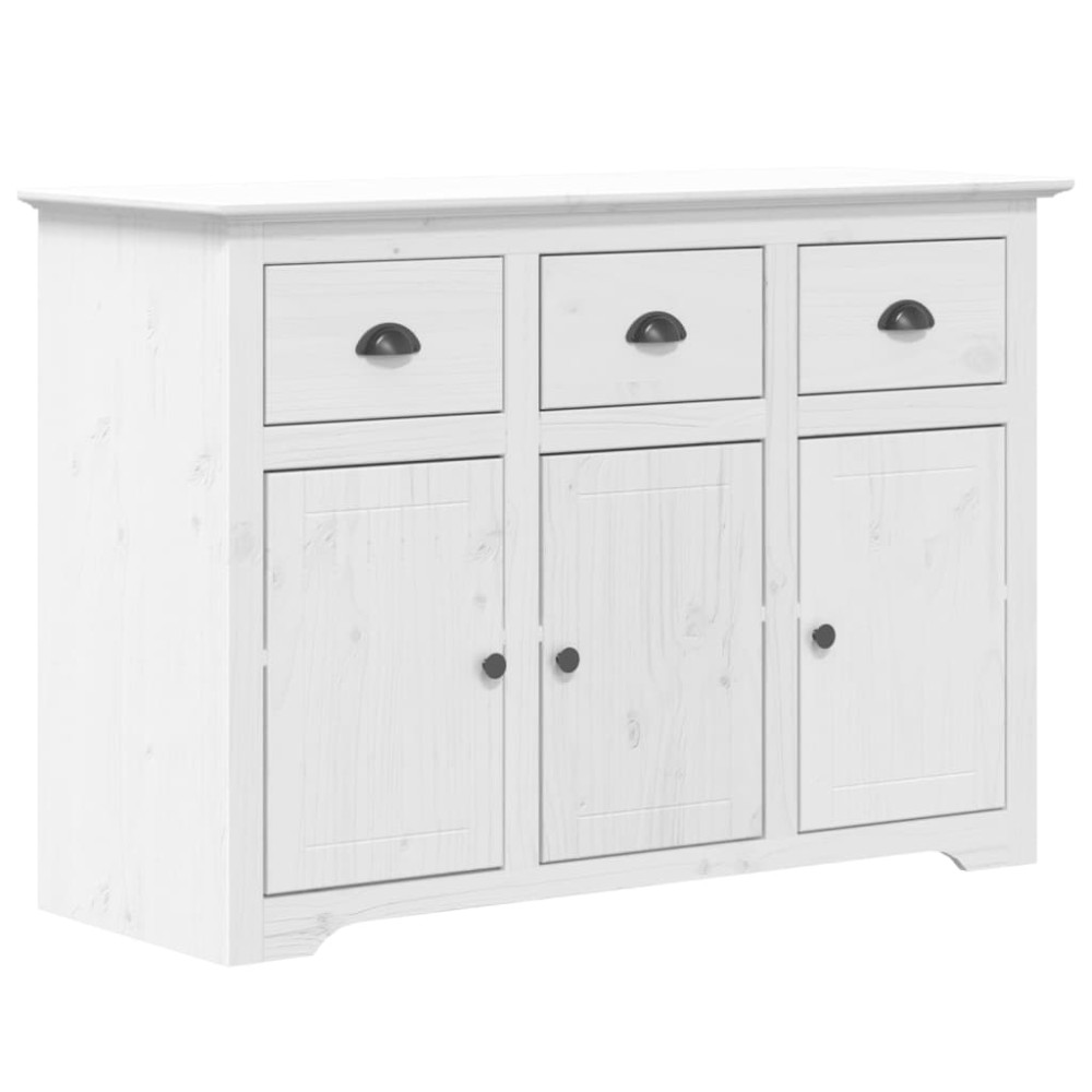 vidaXL Servantă "BODO", alb, 115,5x44x80 cm, lemn masiv de pin