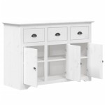 vidaXL Servantă "BODO", alb, 115,5x44x80 cm, lemn masiv de pin