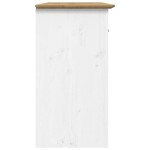 vidaXL Servantă "BODO", alb și maro, 115,5x44x80 cm, lemn masiv de pin vidaXL Servantă "BODO", alb și maro, 115,5x44x80 cm, lemn masiv de pin