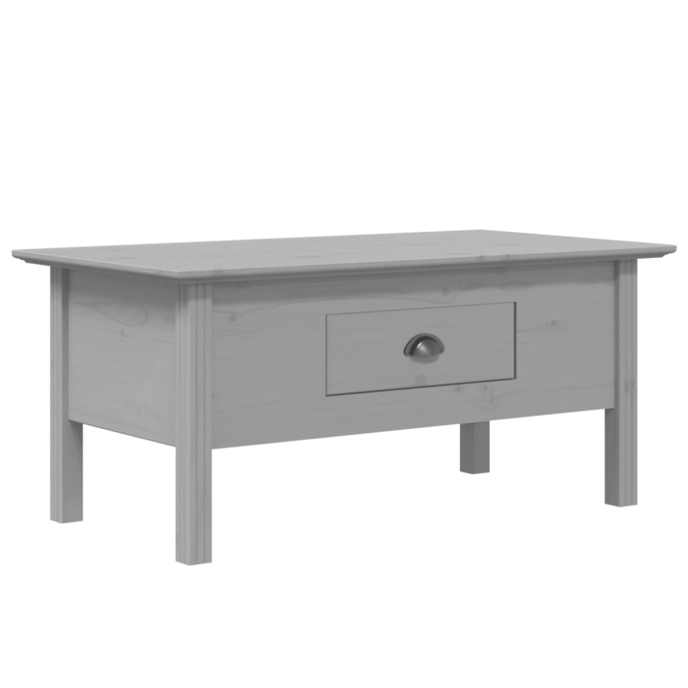vidaXL Măsuță de cafea "BODO", gri, 100x55x46 cm, lemn masiv de pin